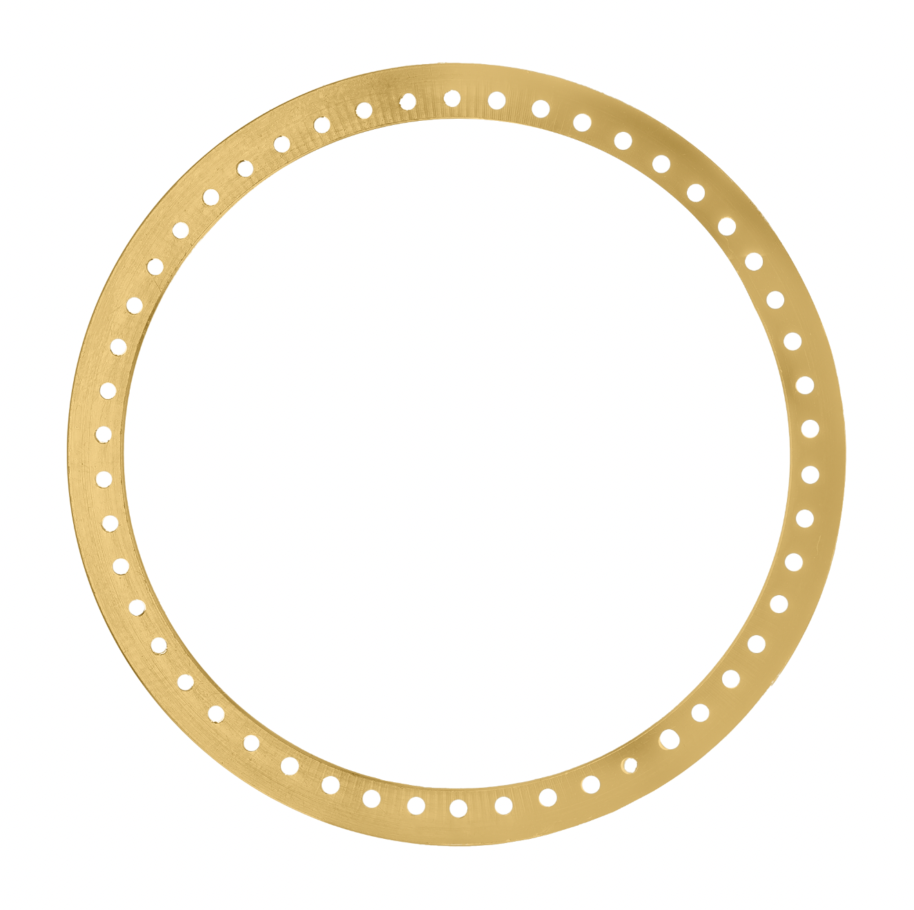 42mm Pave Two Prong 5.00ct Custom Diamond Bezel 18K Yellow Gold - Blank