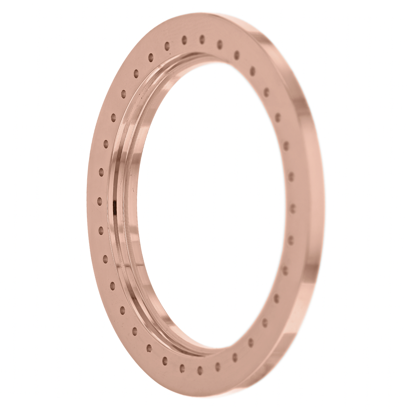 44mm Pave Two Prong 5.20ct Custom Diamond Bezel 18K Rose Gold - Blank