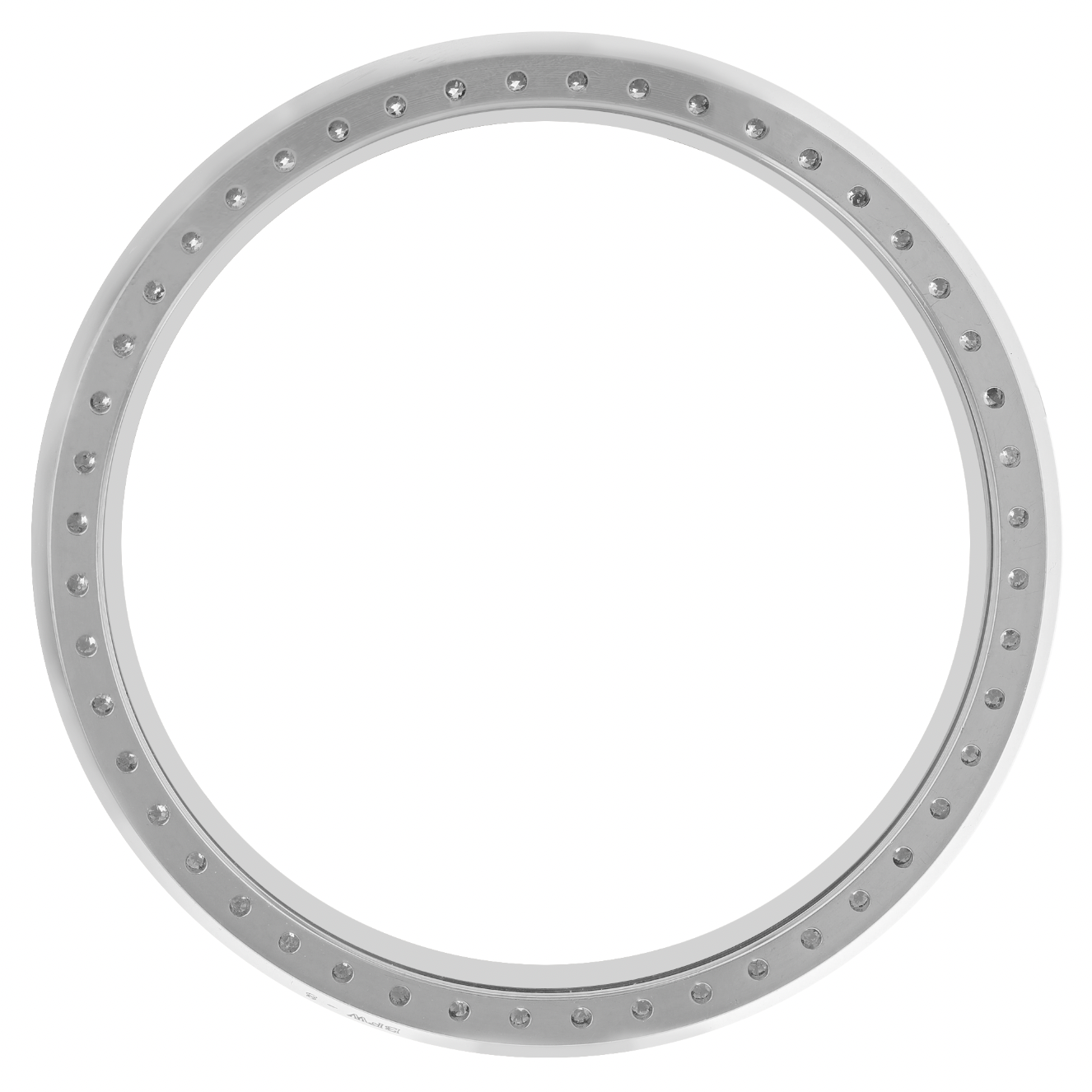 42mm Pave Two Prong 3.00ct Custom Diamond Bezel Alloy - Blank