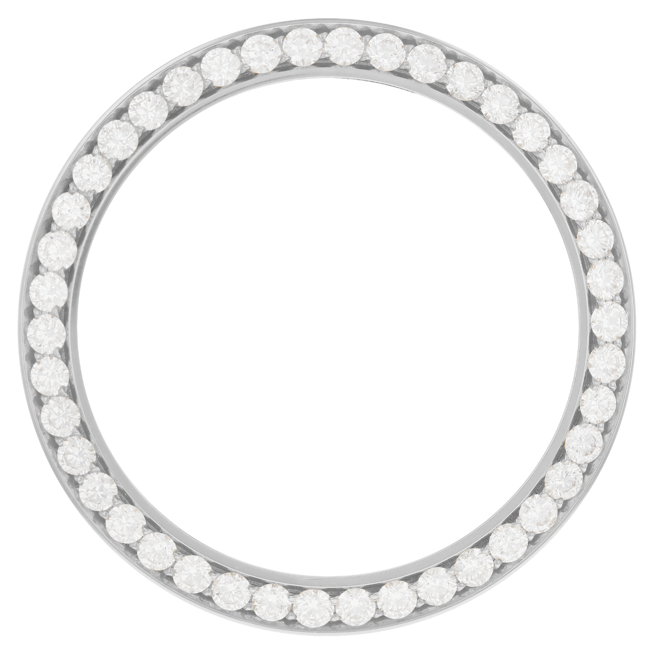 42mm Pave Two Prong 3.00ct Custom Diamond Bezel Alloy
