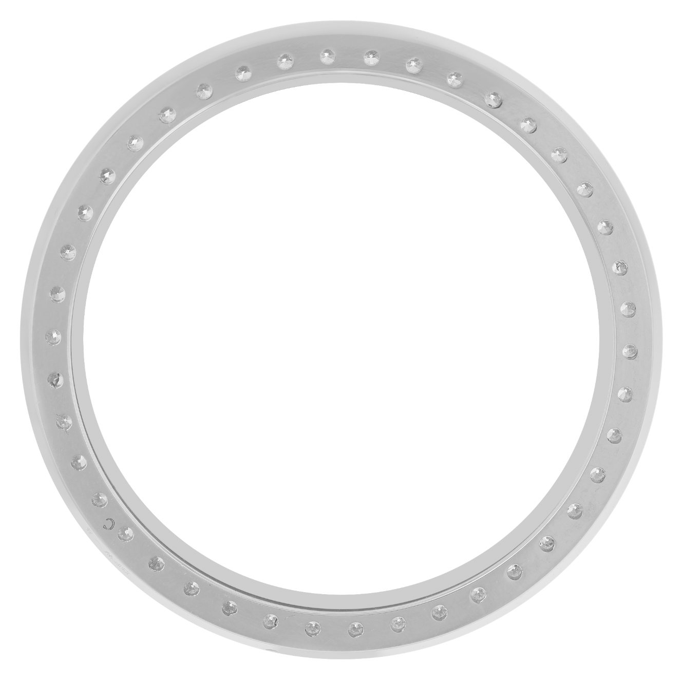 44mm Pave Two Prong 6.20ct Custom Diamond Bezel Alloy - Blank
