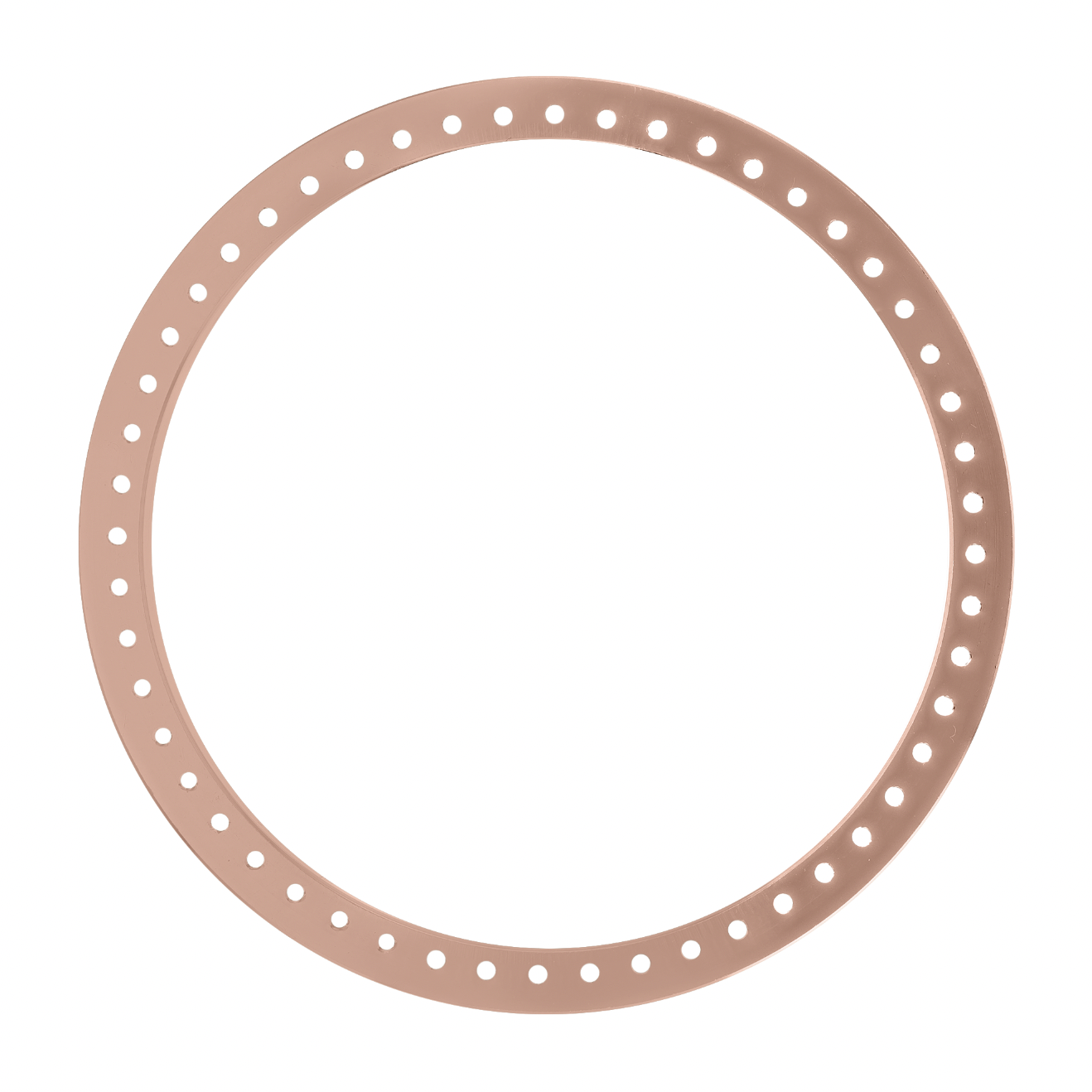 36mm Pave Four Prong 1.30ct Custom Diamond Bezel 14K Rose Gold - Blank