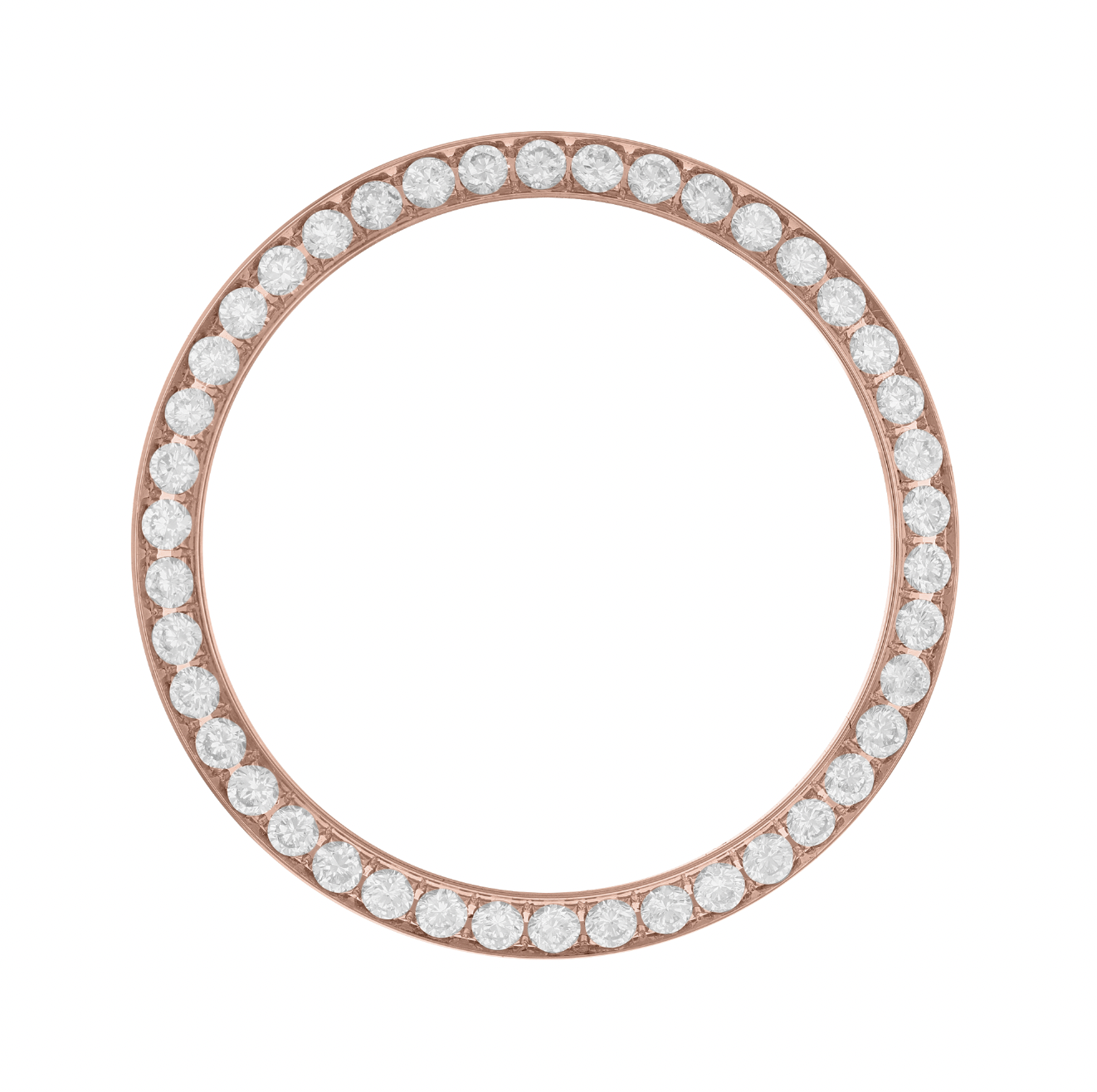 26mm Custom 0.70ct Diamond Bezel 14K Rose Gold With Step