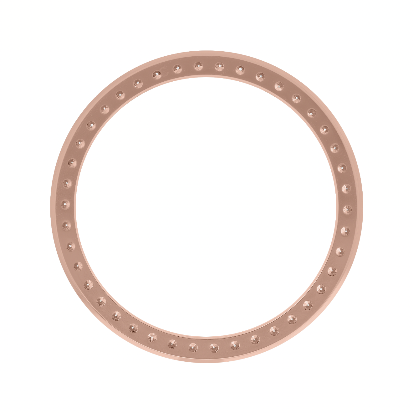 26mm Custom 0.70ct Diamond Bezel 14K Rose Gold With Step