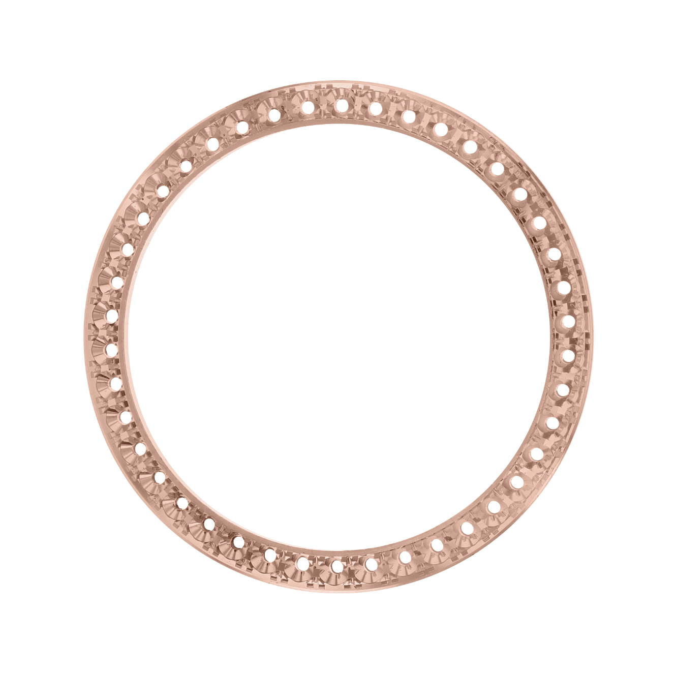 26mm Custom 0.70ct Diamond Bezel 14K Rose Gold With Step