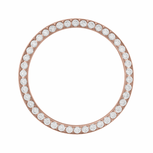 26mm Custom 1ct Diamond Bezel 18K Rose Gold