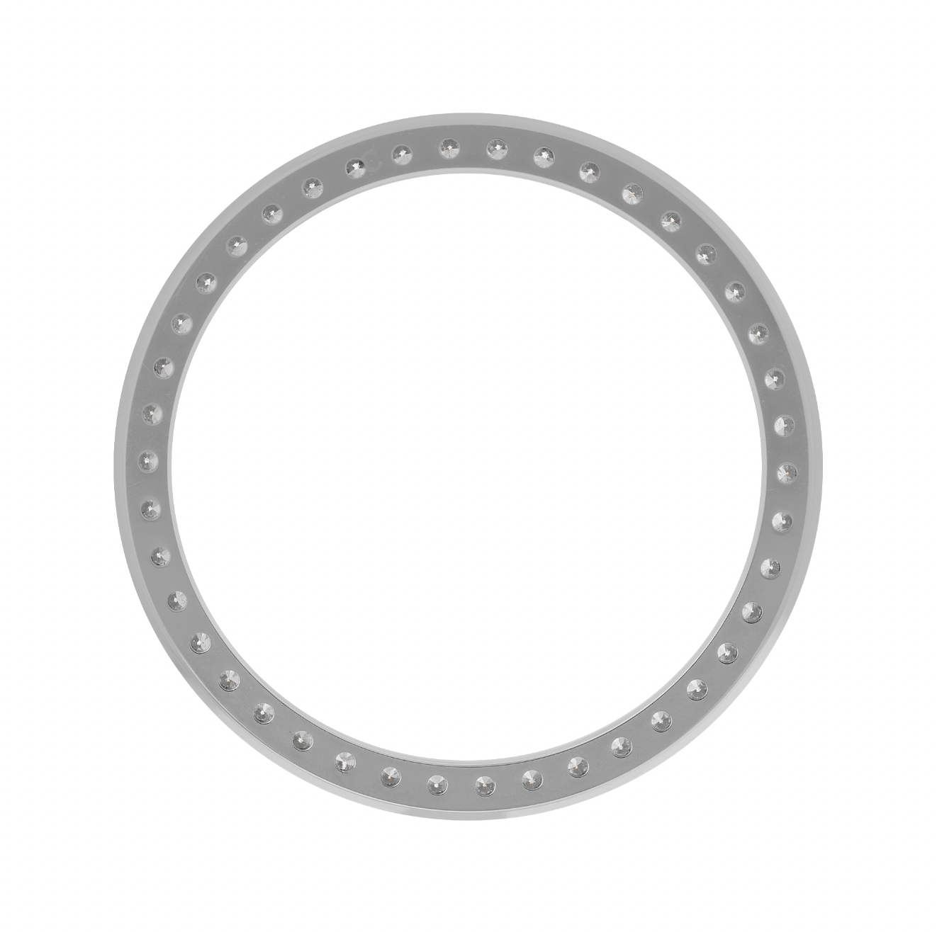 26mm Pave Four Prong 0.70ct Custom Diamond Bezel 14K White Gold