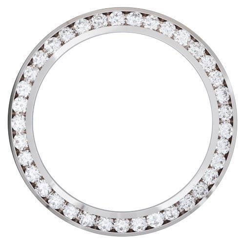 26mm Custom 1.00ct Diamond Bezel 18K White Gold