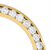 31mm Custom 1.65ct Diamond Bezel 18K Yellow Gold