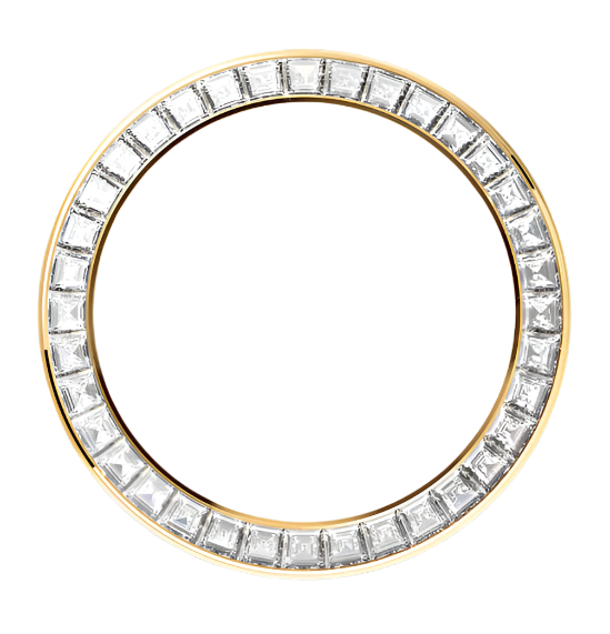 Custom Bezel Diamonds 31mm Yellow Gold 14k Sport