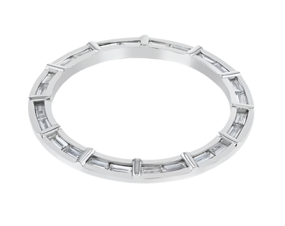 Custom Bezel Diamonds Baguette 2.2ct White Gold 18K 40mm