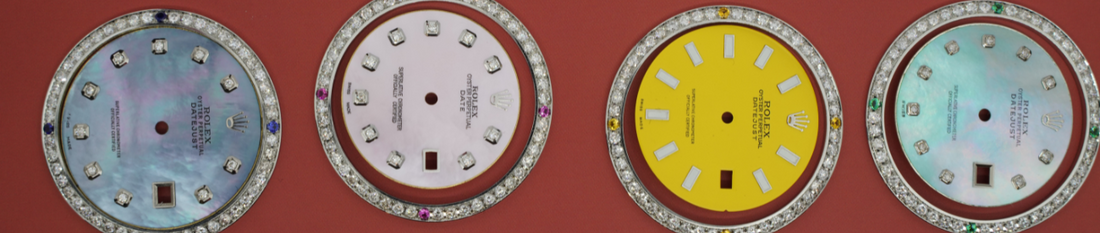 Custom Rolex Dimond Bezels and Dials In A Row