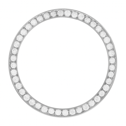 31mm Pave Two Prong 1.50ct Custom Diamond Bezel Alloy