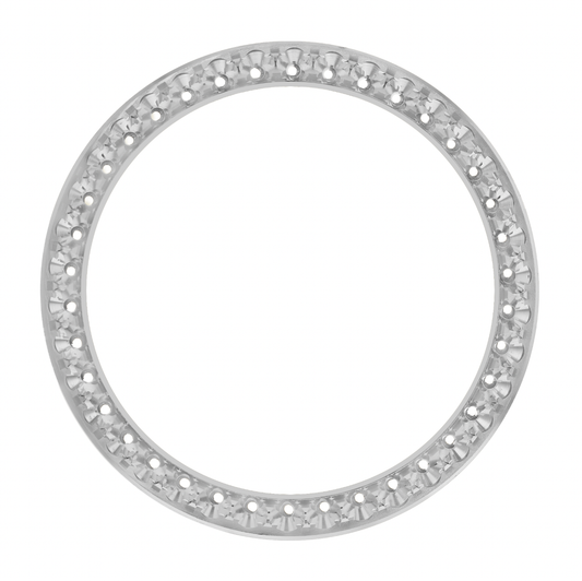 36mm Pave Two Prong 2.70ct Custom Diamond Bezel Alloy Pave Two Prong / I-I