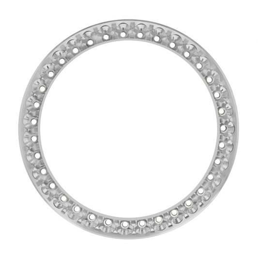 36mm Pave Two Prong 3.50ct Custom Diamond Bezel Alloy - Blank Pave Two Prong