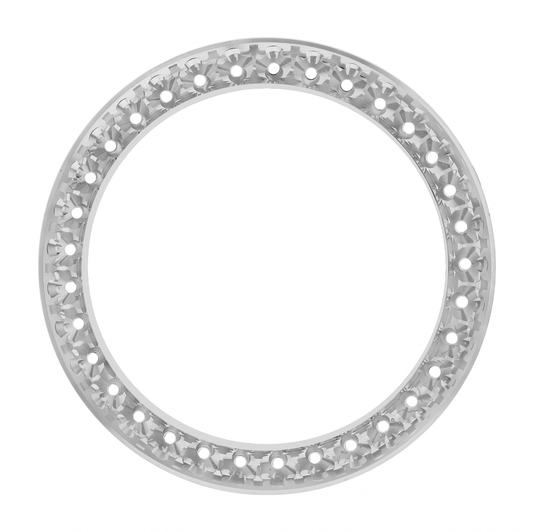 36mm Pave Two Prong 4.00ct Custom Diamond Bezel Alloy - Blank Pave Two Prong