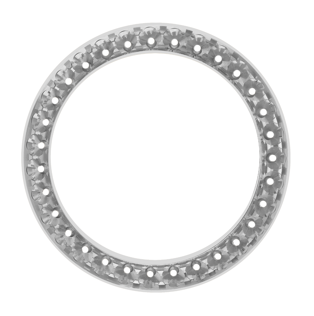 36mm Pave Two Prong 5.00ct Custom Diamond Bezel Alloy - Blank Pave Two Prong