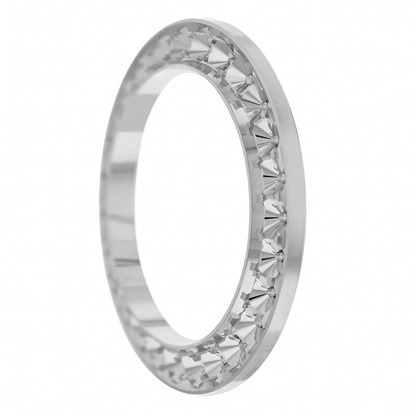 36mm Pave Two Prong 6.50ct Custom Diamond Bezel Alloy Pave Two Prong / I-I