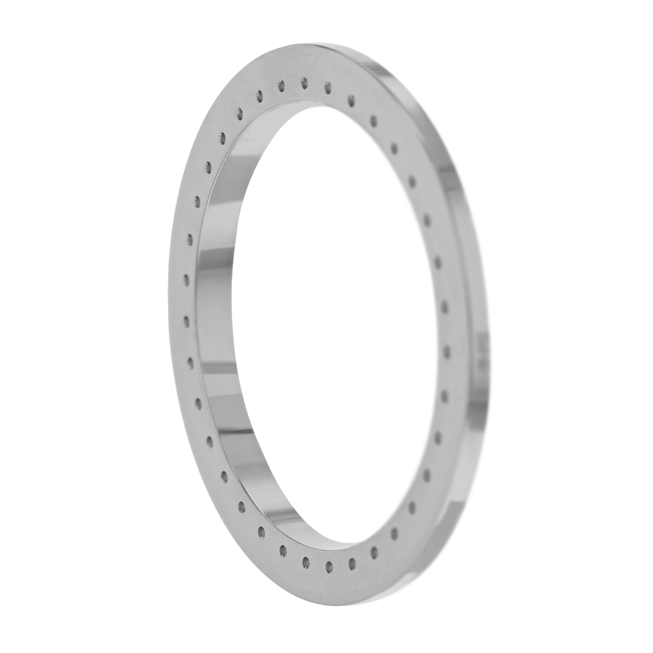 34mm Pave Two Prong 3.40ct Custom Diamond Bezel Alloy - Blank Pave Two Prong