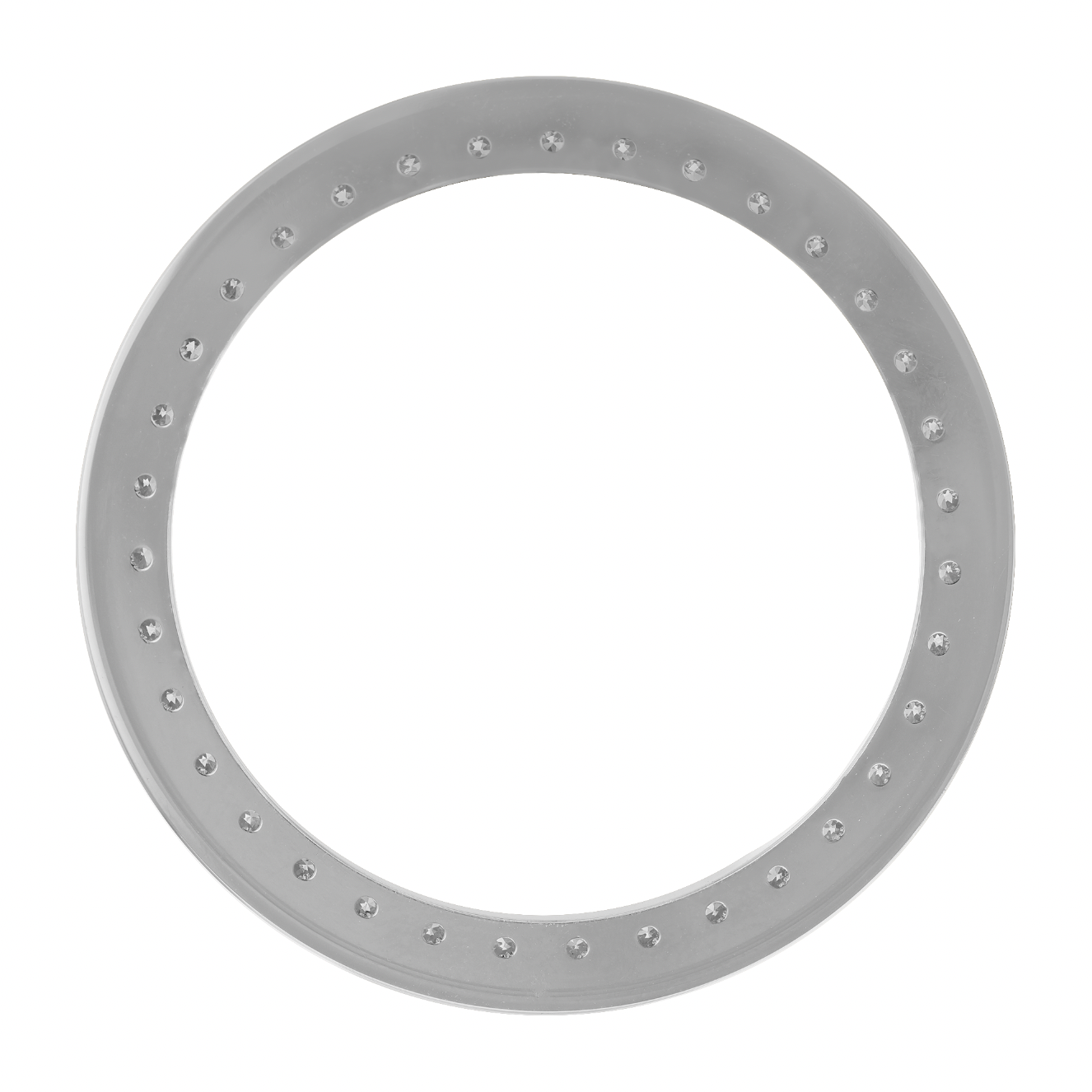 34mm Pave Two Prong 3.40ct Custom Diamond Bezel Alloy - Blank Pave Two Prong