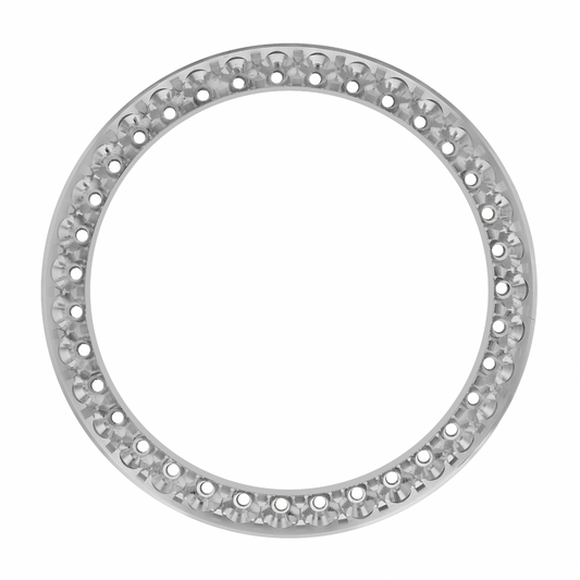 34mm Pave Two Prong 3.40ct Custom Diamond Bezel Alloy - Blank Pave Two Prong