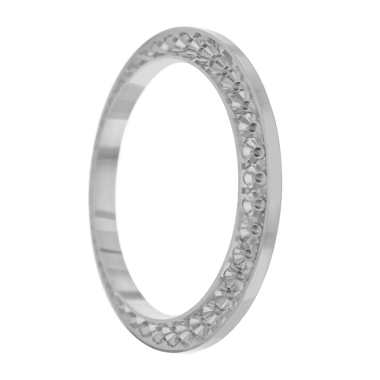 34mm Pave Two Prong 3.40ct Custom Diamond Bezel Alloy - Blank Pave Two Prong