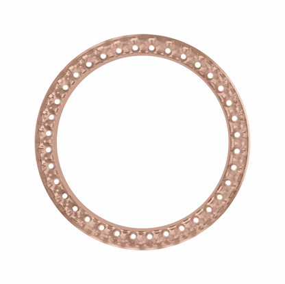 31mm Pave Two Prong 1.80ct Custom Diamond Bezel 18K Rose Gold - Blank Pave Two Prong