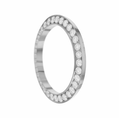 31mm Pave Two Prong 2.30ct Custom Diamond Bezel Alloy