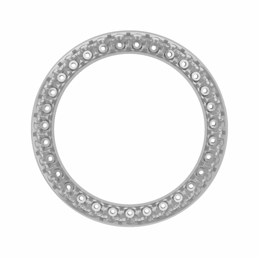 31mm Pave Two Prong 3.00ct Custom Diamond Bezel 14K White Gold - Blank Pave Two Prong