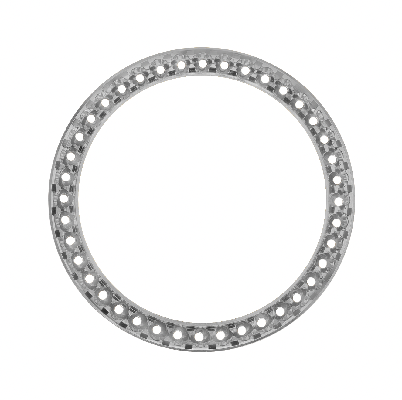 26mm Pave Two Prong 0.75ct Custom Diamond Bezel 18K White Gold - Blank Pave Two Prong