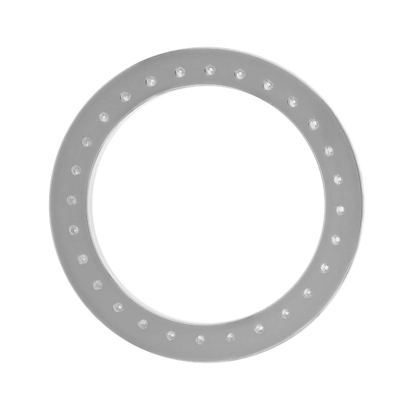 26mm Pave Two Prong 2.00ct Custom Diamond Bezel 18K White Gold - Blank ...