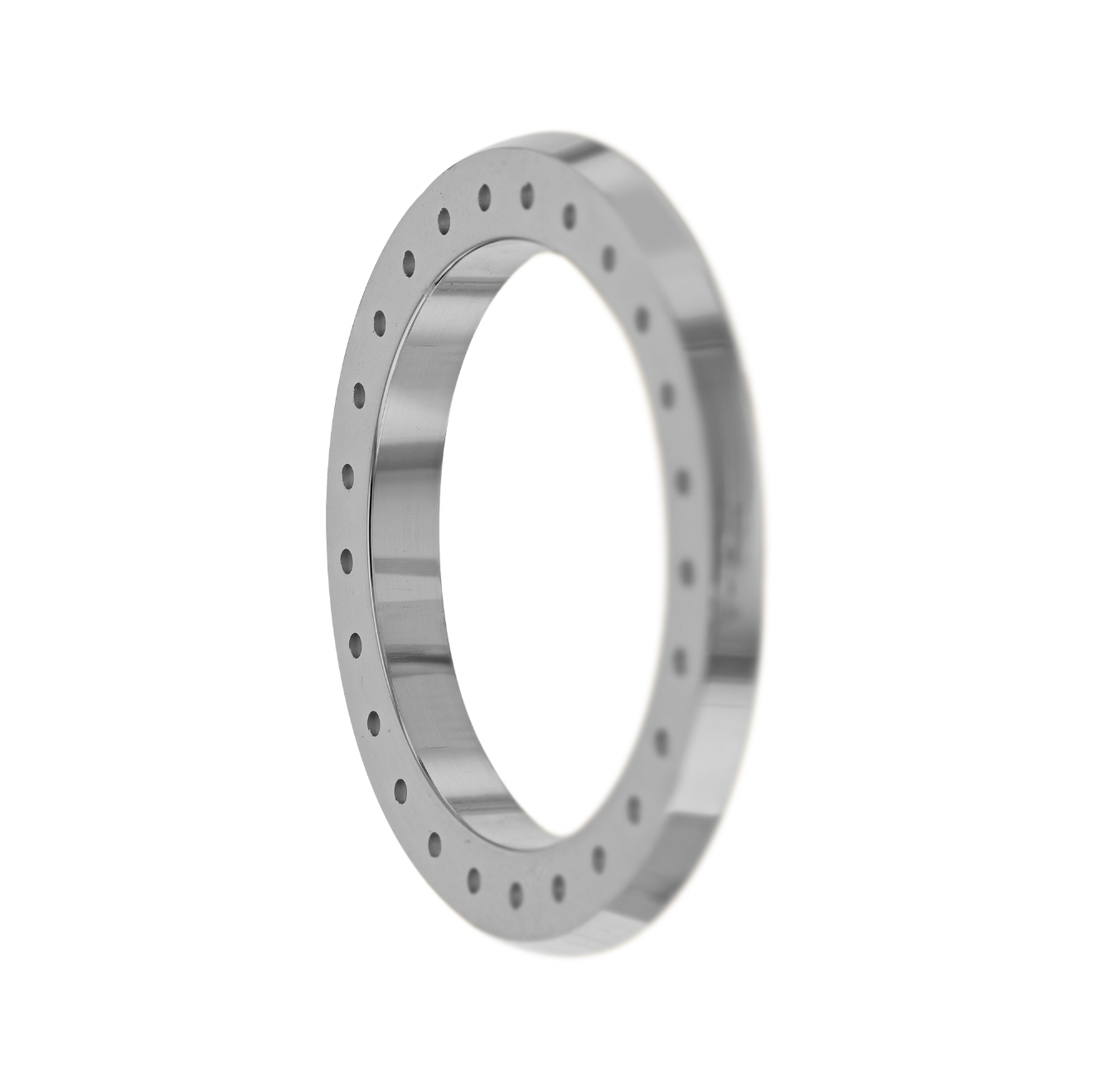 26mm Pave Two Prong 2.50ct Custom Diamond Bezel 14K White Gold - Blank Pave Two Prong