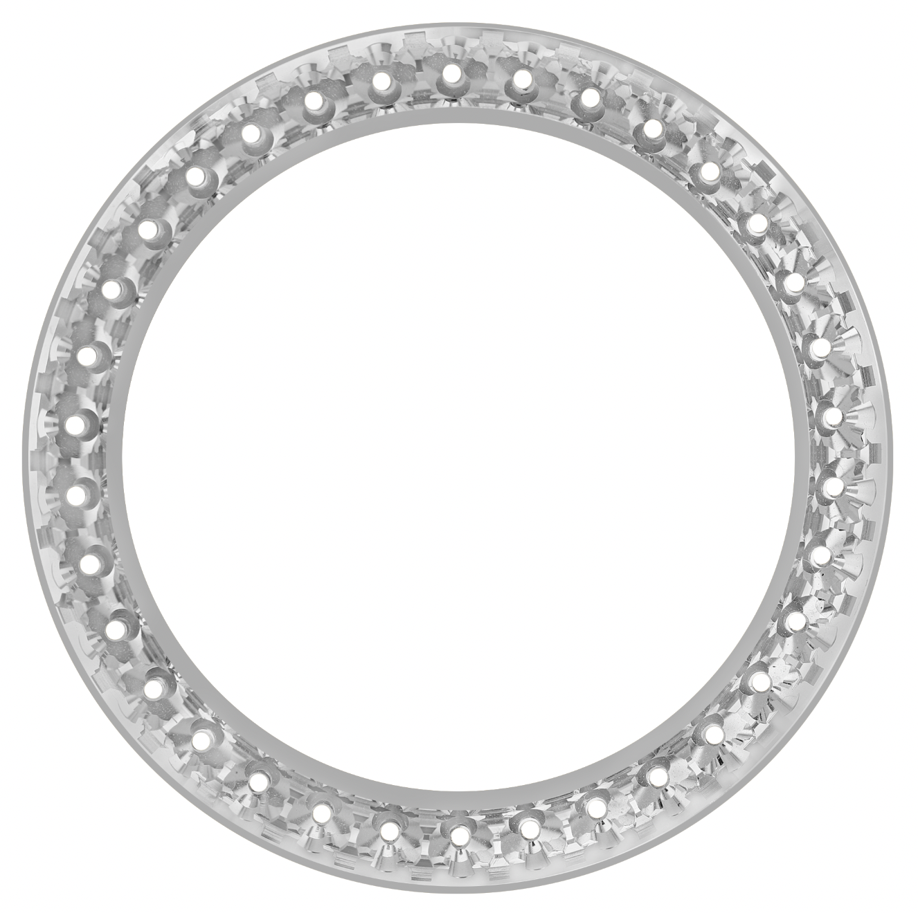 41mm Pave Two Prong 5.00ct Custom Diamond Bezel Alloy - Blank Pave Two Prong