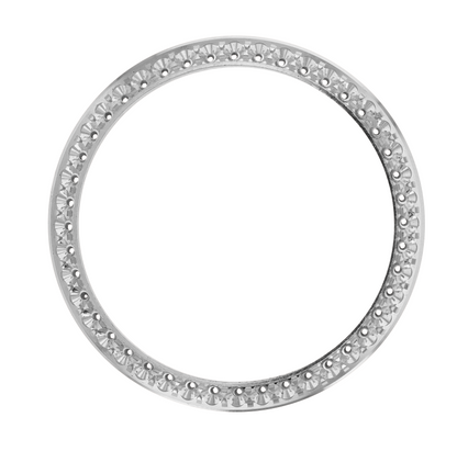 40mm Custom 2.3ct Diamond Bezel Alloy With Step Pave Two Prong with Step / I/J - I Eye Clear