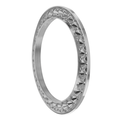 40mm Pave Two Prong 6.00ct Custom Diamond Bezel Alloy - Blank Pave Two Prong