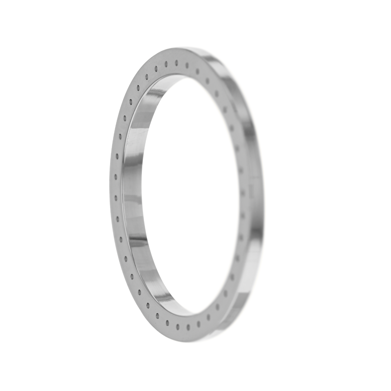 40mm Pave Two Prong 3.70ct Custom Diamond Bezel 14K White Gold Pave Two Prong / H-SI2