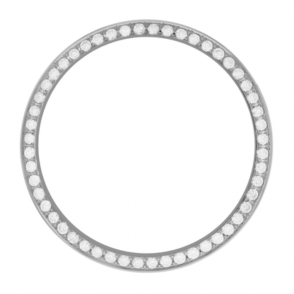 36mm Custom 1.7ct Diamond Bezel  18K White Gold