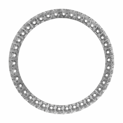 36mm Custom 2.6ct Diamond Bezel  14K White Gold U-Shape / H/I-SI2