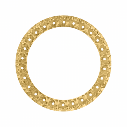 31mm Custom 3.9ct Diamond Bezel  14K Yellow Gold U-Shape / H/I-SI2