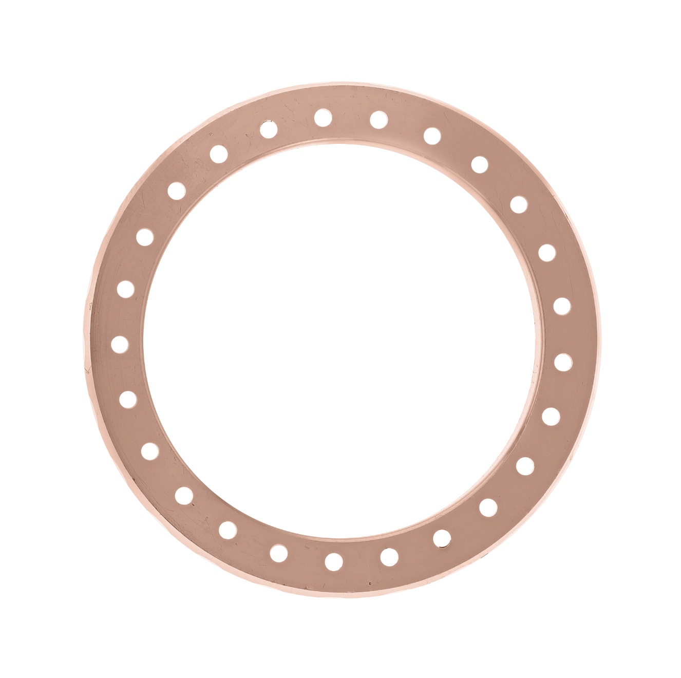 26mm Custom 2.5ct Diamond Bezel  14K Rose Gold U-Shape / H/I-SI2