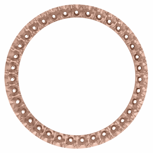 41mm Custom 4.2ct Diamond Bezel  14K Rose Gold U-Shape / H/I-SI2