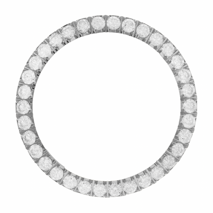 40mm Custom 4.2ct Diamond Bezel U-Shape / I/J-I Eye Clear