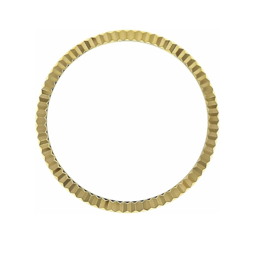 36mm Fluted Custom Bezel 18K Yellow Gold