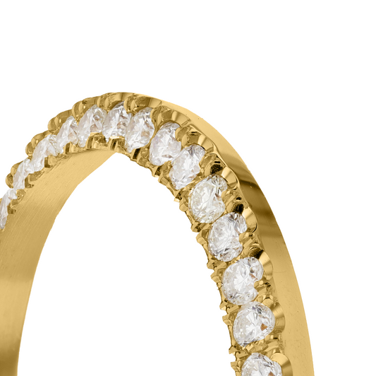 26mm Custom 1.5ct Diamond Bezel Yellow Gold