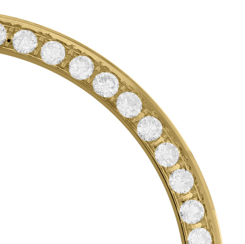 31mm Custom 1.1ct Diamond Bezel 18K Yellow Gold