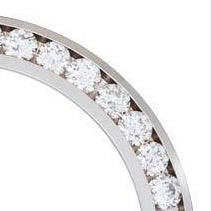 31mm Custom Princess Cut Diamond Bezel 14K White Gold