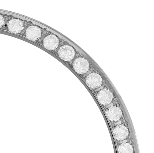 36mm Custom 1.0ct Diamond Bezel 14K White Gold